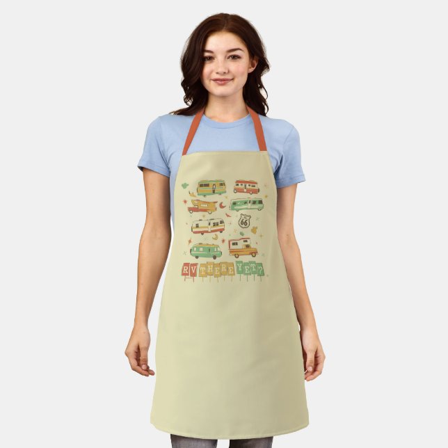 Route 66 RV There Yet Apron (Worn)