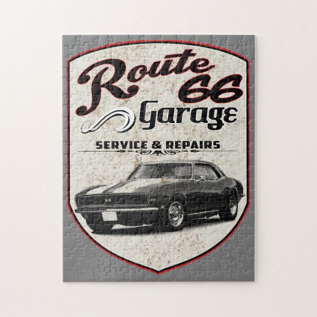 Route 66 Service Sign Jigsaw Puzzle (Vertical)