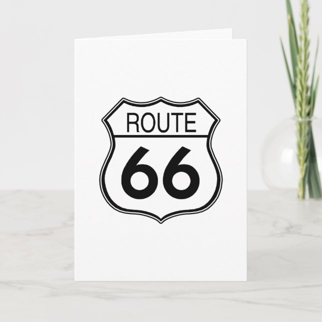 Route 66 Sign Card (Front)