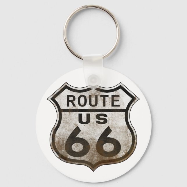 Route 66 Sign Keychain (Front)