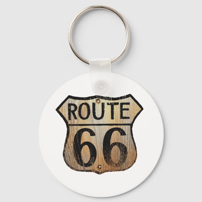 Route 66 Sign - Multiple Products Keychain (Front)