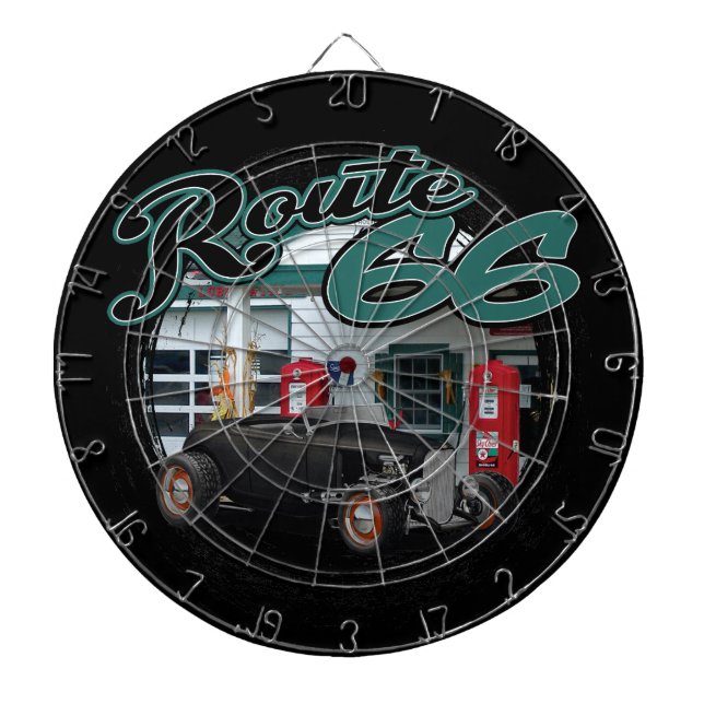 Route 66 Station Dartboard (Front)