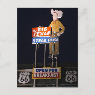 ROUTE 66 Texas TRAVEL POSTCARD