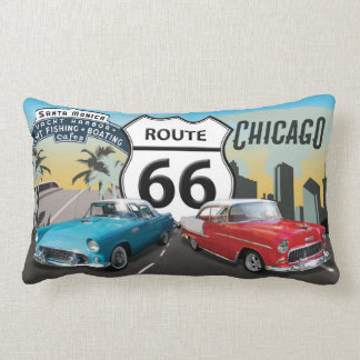 Route 66, The Mother Road Lumbar Pillow