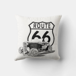 Route 66 throw pillow