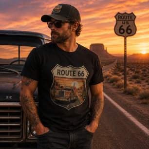 Route 66 Truck Driver T-Shirt