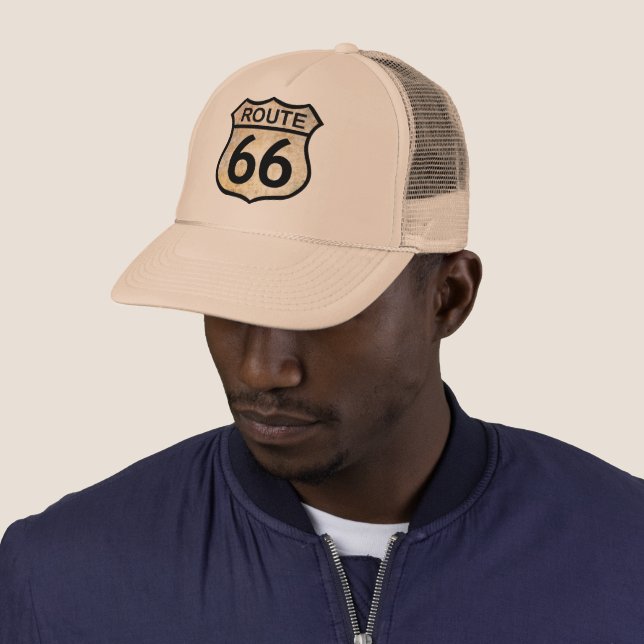 Route 66 trucker hat (In Situ)