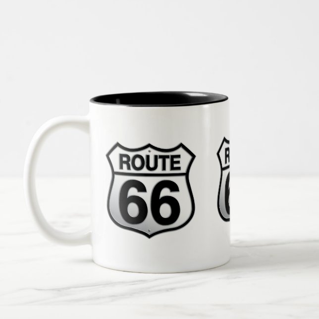 Route 66 Two-Tone coffee mug (Left)