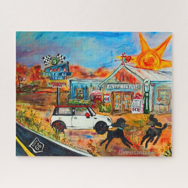 Route 66 with Marvin and the Poodles PUZZLE (Horizontal)