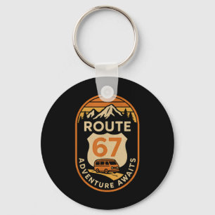 Route 67 Adventure Awaits Funny 67 Meme Travel Des Keychain