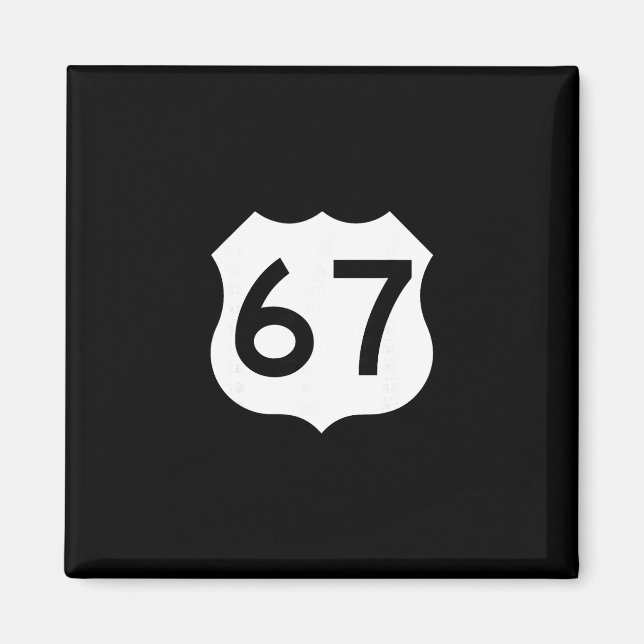 Route 67 Sign Meme Six Seven 1  Magnet (Front)