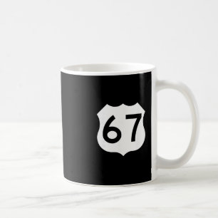 Route 67 Sign Meme Six Seven Coffee Mug