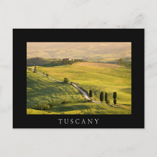 Route blanche en Toscane paysage carte postale noi