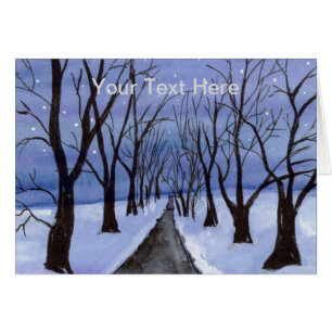 Route bordée d'arbres