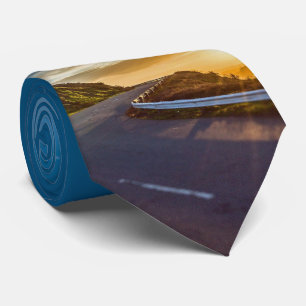 Route Circulation Sunset Mountain Imprimer cravate