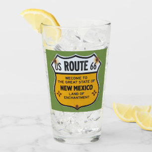 Route du Nouveau-Mexique 66 pintes en verre