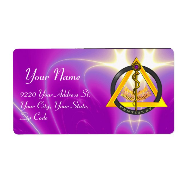 ROUTE DU SYMBOLE DENTISTE ASCLEPIUS, rose (Devant)