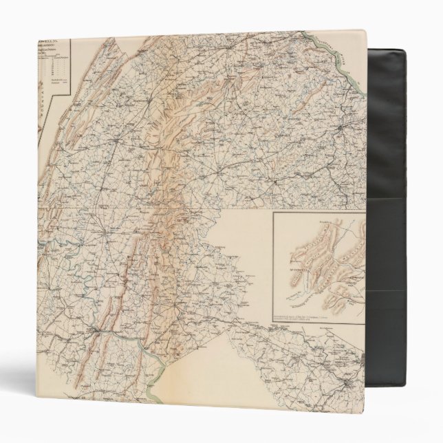 Route, Gettysburg campaign Binder (Front/Inside)