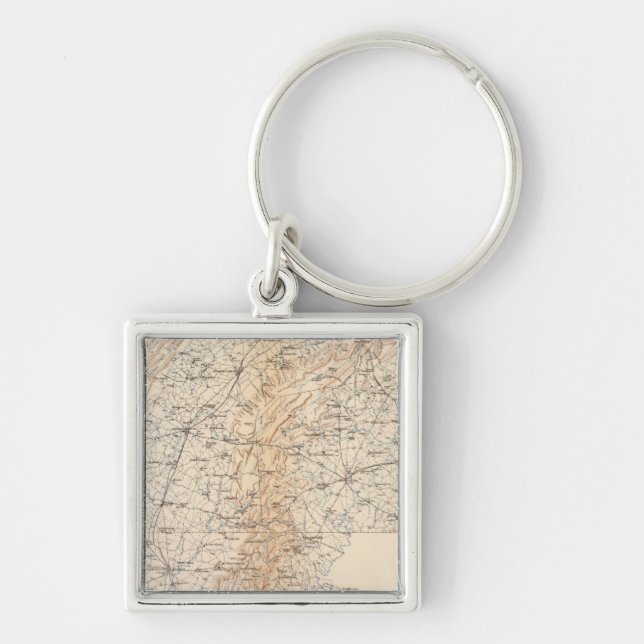 Route, Gettysburg campaign Keychain (Front)