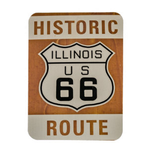 Route historique 66 en Illinois Magnet