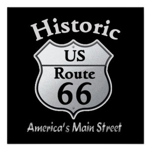 Route historique 66 - IMPRIMER POSTER