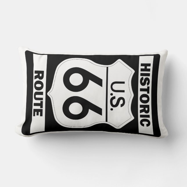 Route Noire historique 66 American Mojo Coussin (Recto)