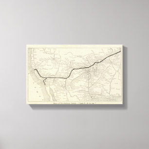 Route of the California Limited Canvas Print