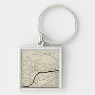 Route of the California Limited Keychain