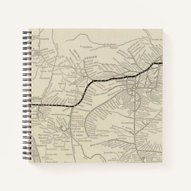 Route of the California Limited Notebook (Front)