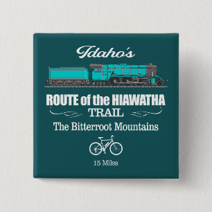 Route of the Hiawatha (RT2) 2 Inch Square Button