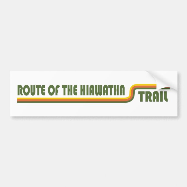 Route Of The Hiawatha Trail Bumper Sticker (Front)