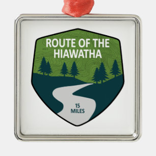 Route Of The Hiawatha Trail Metal Ornament