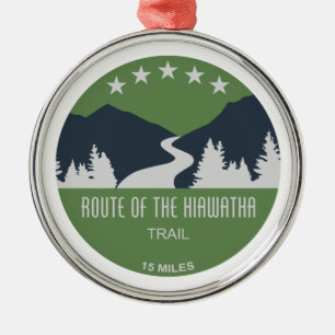 Route Of The Hiawatha Trail Metal Ornament