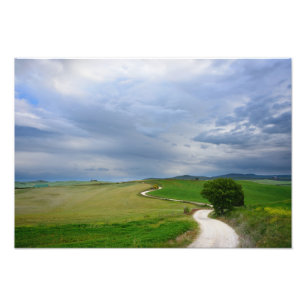 Route sinueuse vers une copie de photo de