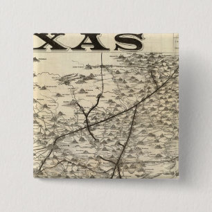 Route to Texas 2 Inch Square Button