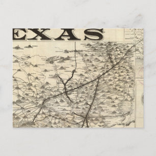 Route to Texas Postcard