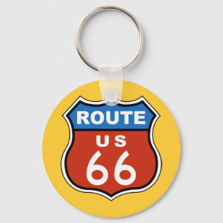 Route US 66 Sign Keychain