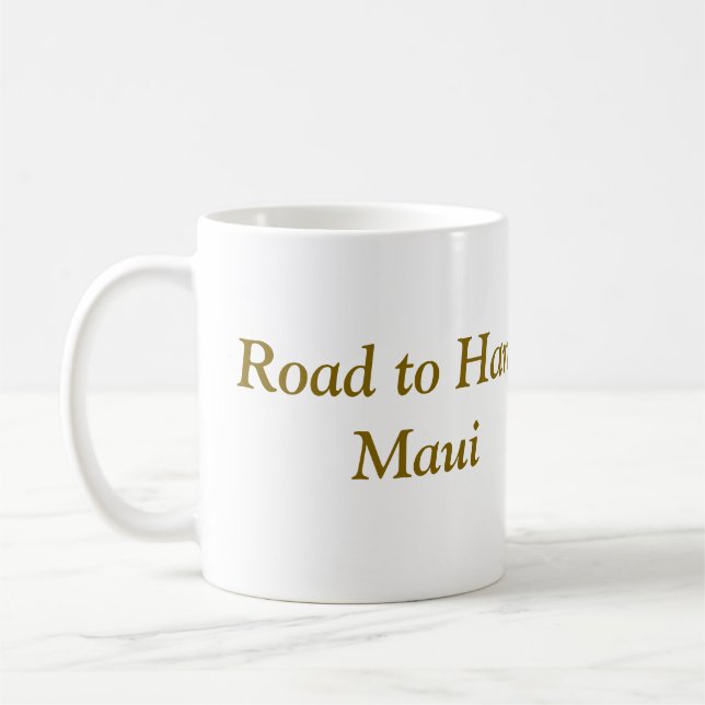 Route vers Hana Maui Cascade Café Mug (Gauche)