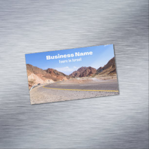 Route vers la mer morte. cartes de visite personna