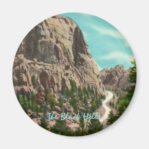 Route vers Mt. Rushmore Magnet