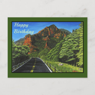 Route vers Slide Rock, carte postale Sedona
