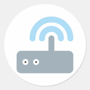 router classic round sticker