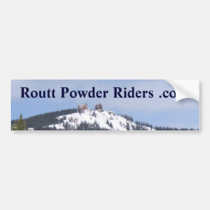 Routt Powder Riders bumper sticker