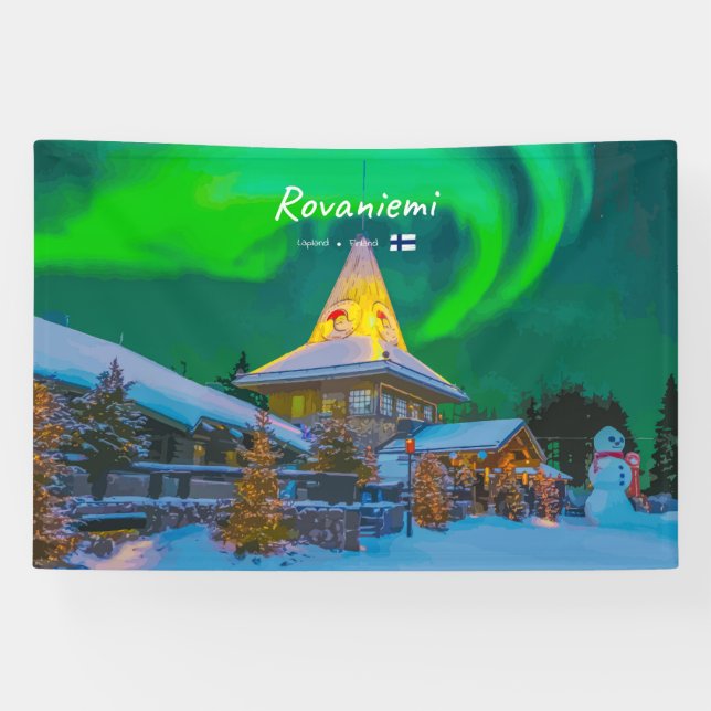 Rovaniemi, Finland - Magic Aurora Banner (Horizontal)