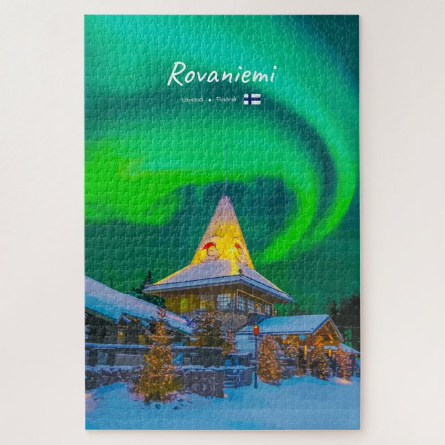 Rovaniemi, Finland - Magic Aurora  Jigsaw Puzzle (Vertical)
