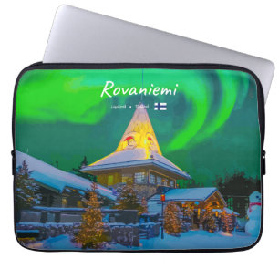 Rovaniemi, Finland - Magic Aurora  Laptop Sleeve