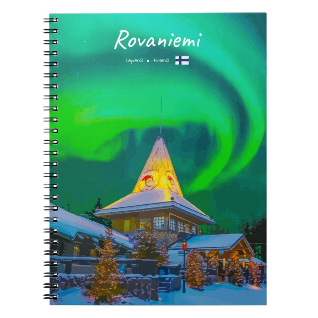 Rovaniemi, Finland - Magic Aurora  Notebook (Front)