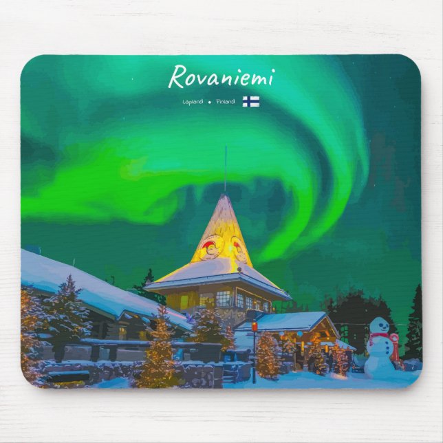 Rovaniemi, Finland Mouse Pad (Front)