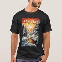 Rovaniemi Finland Travel Art Vintage