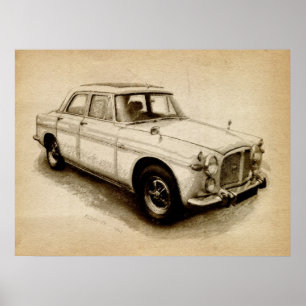 Rover P5 1968 Poster